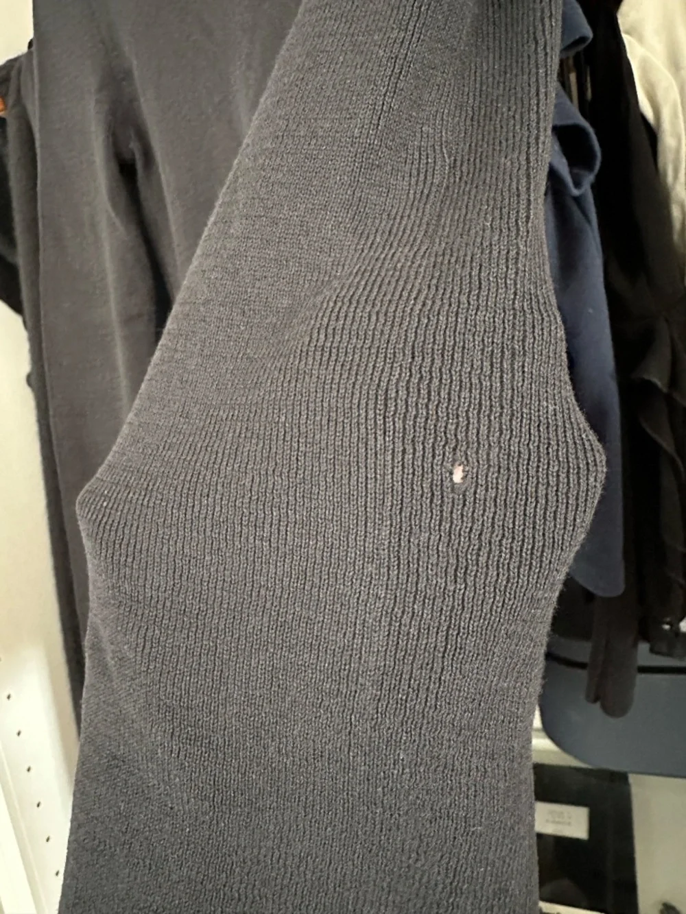 Sezane black mock-neck knit
